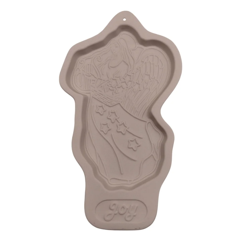 LONGABERGER Pottery Bread Basket Brick & Cookie Mold Bundle Angel 1996